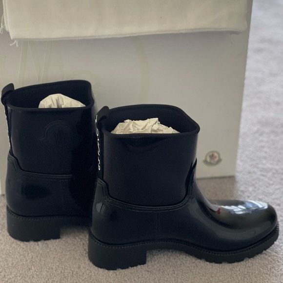 Moncler Ginette Waterproof Rubber Rain Boots - Picture 1 of 4